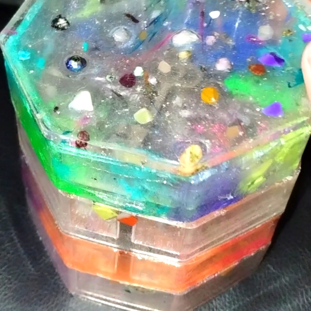 Handmade epoxy trinket organizer trays